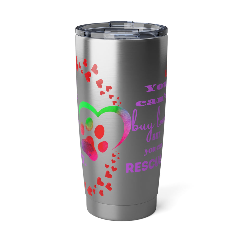 Eco-Friendly 20 oz Tumbler: Perfect for Road Trips & Pet Rescue