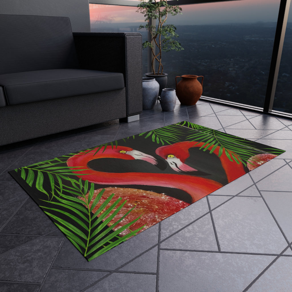 Stunning Flamingo Outdoor Rug