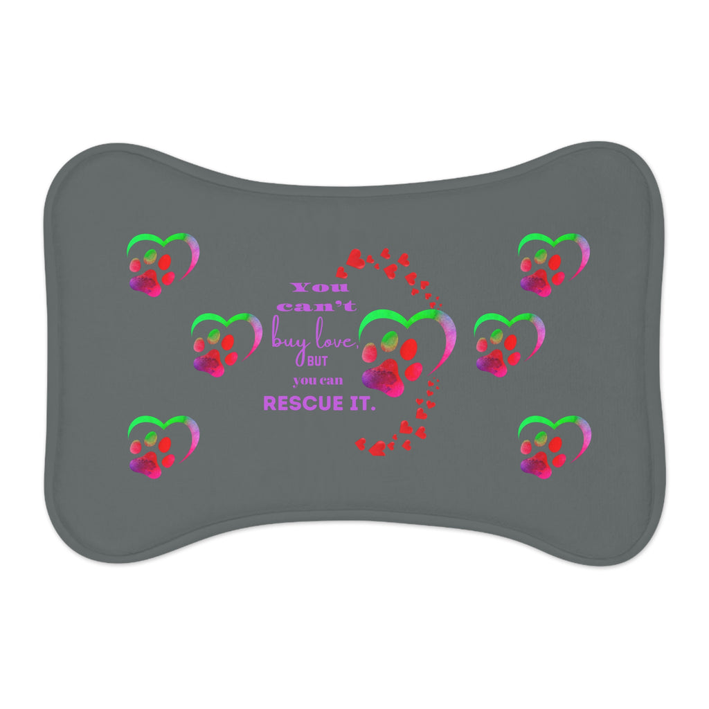 "Rescue Love" Pet Feeding Mat - Perfect for Your Furry Family