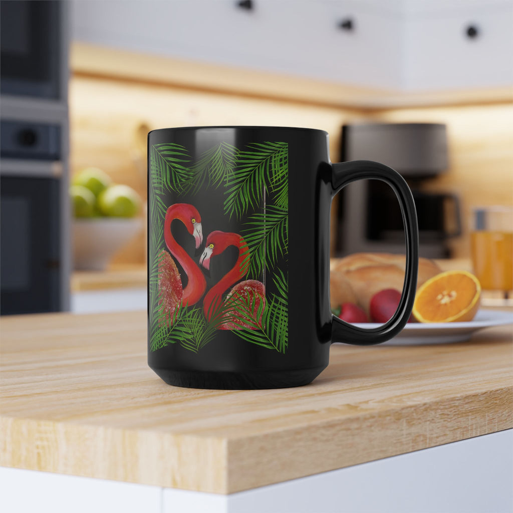 Flamingo Romance Mug - Perfect for Left or Right Handed Use (11oz, 15oz)