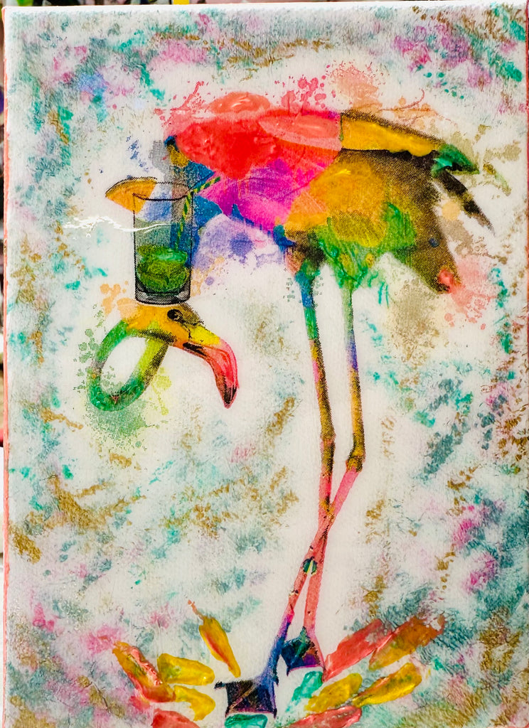 Abstract flamingo #1