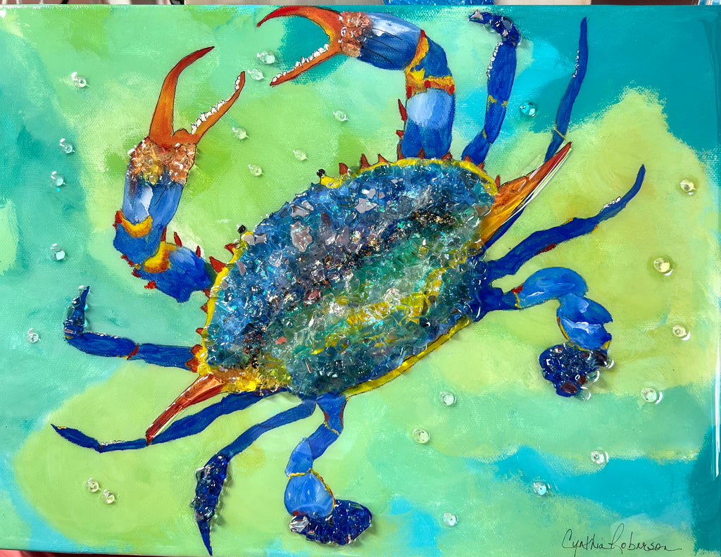 Calico Crab - 12x16x1.5